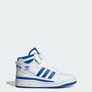 Adidas Forum Mid 'White Royal Blue' size 5 sneaker - USED
